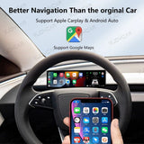 New Dashboard Screen For Tesla Model 3 Y Support Wireless Carplay & Android Auto