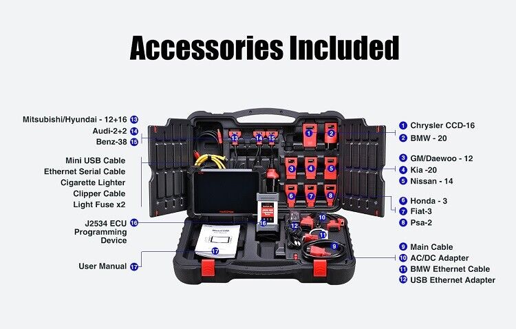 Autel MK908P ALL Car Diagnostic Scanner J2534 Programmer ECU Workshop Secondary image