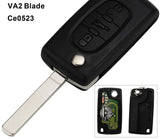 Fits For  Citroen Key  ID46 - PCF7941 VA2 3BTN Complete Transponder Remote Key