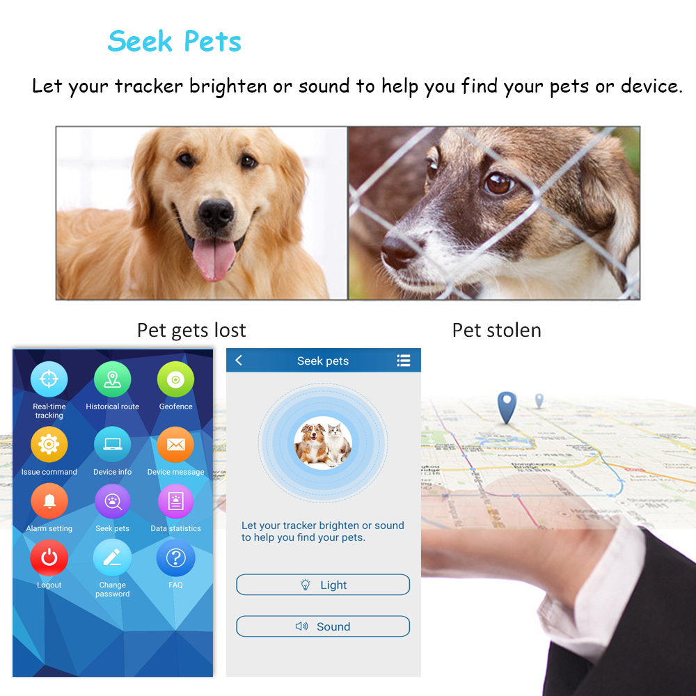New Real 4G Pet GPS Tracker TK911Pro Realtime Tracking Dog Animal Finder TKSTAR
