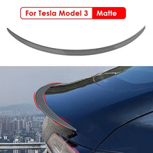 Load image into Gallery viewer, Real Carbon Fiber Trunk Wing Spoiler For Tesla Mode Y Model 3 2017-2024 Real Car