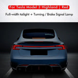 VJOYCAR for Model 3 Highland Full Width Taillight Rear LED Lamp Brake Light