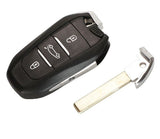 Fits Peugeot 434MHz 4A-PCF7953M Complete Transponder Remote Key