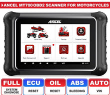 Load image into Gallery viewer, ANCEL MT700 Motorcycle Scan All System Diagnostic Tool Oil Rest