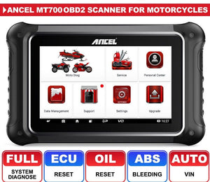 2023 ANCEL MT700 Motorcycle Scan All System Diagnostic Tool Oil Rest