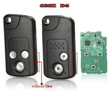 Fits Honda 433MHZ with ID46  Complete Transponder Remote Key