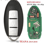 Fits Nissan S180144311 433.92Mhz 4A Chip Complete Transponder Remote Key