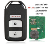 Fits Honda Fit Jazz HR-V Crosstour 72147-T5A-A01 Complete Transponder Remote Key