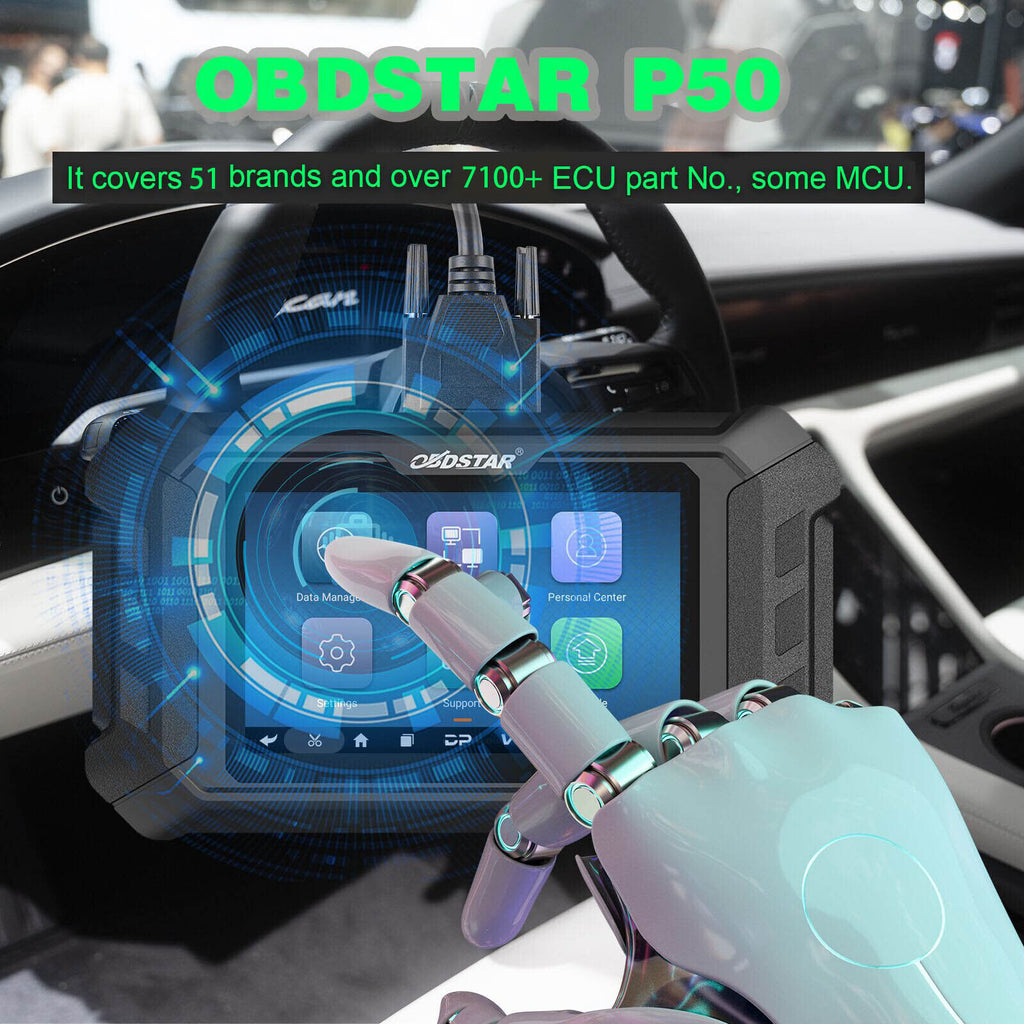 OBDSTAR P50 PINCODE Intelligent Equipment Covers 38 Brand and Over 3000 ECU Part