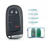 Fits Jeep Chrysler Cherokee DODGE RAM 1500 Durango GQ4-54T 433MHz Remote Car key