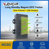 Newest Solar Powered Car GPS Tracker 180-Day Standby Asset Container Magnet