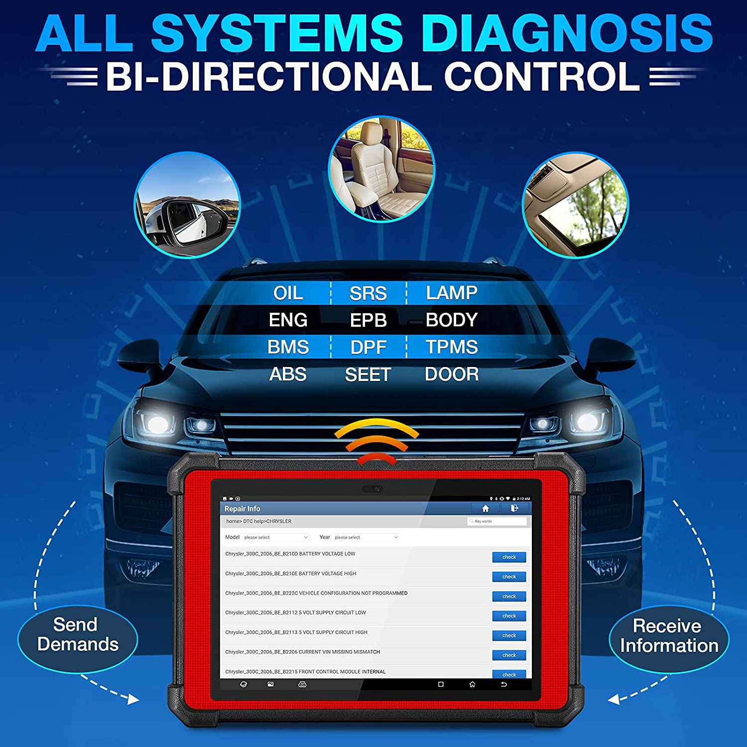 LAUNCH X431 PAD V Auto Full System Car OBD2 Code Reader Scanner Diagnostic Tools Secondary image