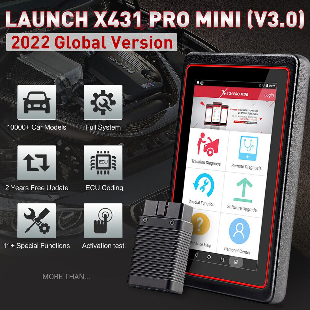 LAUNCH X431 PRO MINI V3.0 Car Diagnostic Tools Auto OBD2 Full System Code Secondary image