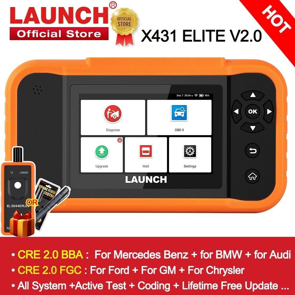 LAUNCH X431 ELITE 2.0 BBA FGC Car Diagnostic Tools Auto OBD OBD2 Scanner Secondary image