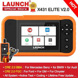 LAUNCH X431 ELITE 2.0 BBA FGC Car Diagnostic Tools Auto OBD OBD2 Scanner