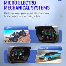 Load image into Gallery viewer, Latest V63 Plus OBD HUD GPS Speed Inclinometer G-meter 4 in 1 HUD Gauge Car 2022 - Auto Lines Australia