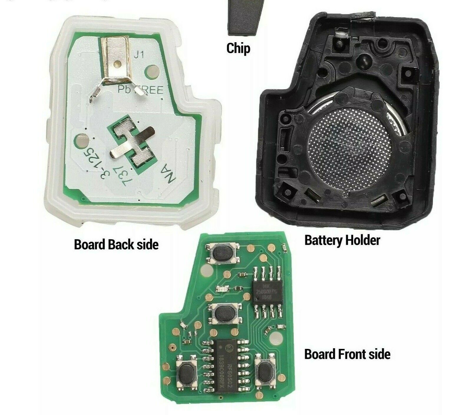 Suitable For Toyota 314.4Mhz HYQ12BDM Complete Transponder Remote Key Secondary image
