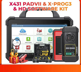 LAUNCH Scanner Complete Set PADVII X-PROG3 Truck Kit Professional Car Diagnostic