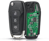 Fits Ford S-MAX 433/434Mhz DS7T-15K601-B  Complete Transponder Remote Key