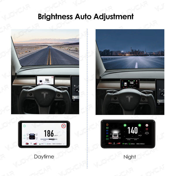Model 3 Y HUD Screen 6.2'' Dashboard Cluster Instrument HD LCD Meter For Tesla