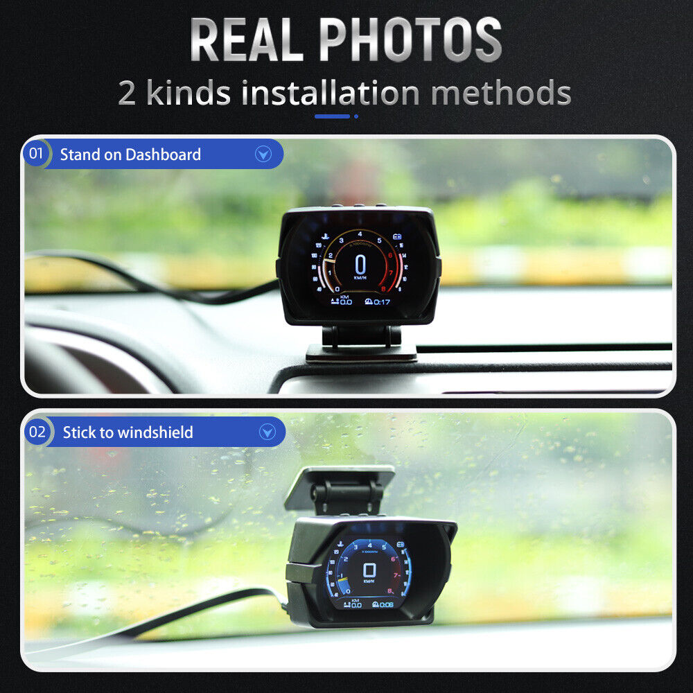 2022 New V63S OBD2 HUD Gauge Car Head Up Display Multi-Function Dashboard
