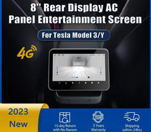 Load image into Gallery viewer, 4G 8&#39;&#39; Rear Display IPS Screen for Tesla Model 3 Y Accessories AC Control