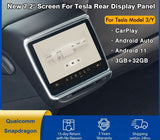 2023 Latest 7.2in Rear Display Panel For Tesla Model 3 Model Y AC Control Screen