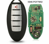 Fits Nissan 434Mhz ID46 Complete Transponder Remote Key