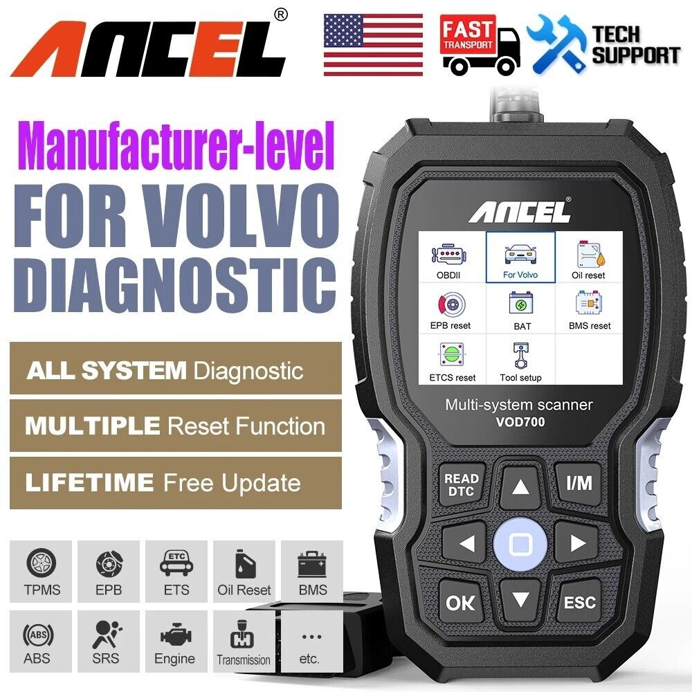 ANCEL VOD700 ODB OBD 2 Diagnostic Tool Full System OBDII Scanner ABS Secondary image