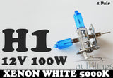 H1 12V 100W Xenon White 5000K Light Fog Car Headlight Lamp Globes Bulbs LED HID