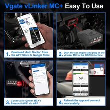 Load image into Gallery viewer, Vgate vLinker MC ELM327 V2.2 Bluetooth 3.0 4.0 OBD2 Scanner OBD 2 BimmerCode