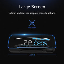 HUD Mirror M41 Plus Head Up Display OBD2 Speed Projector Temp. RPM KM/H MPH