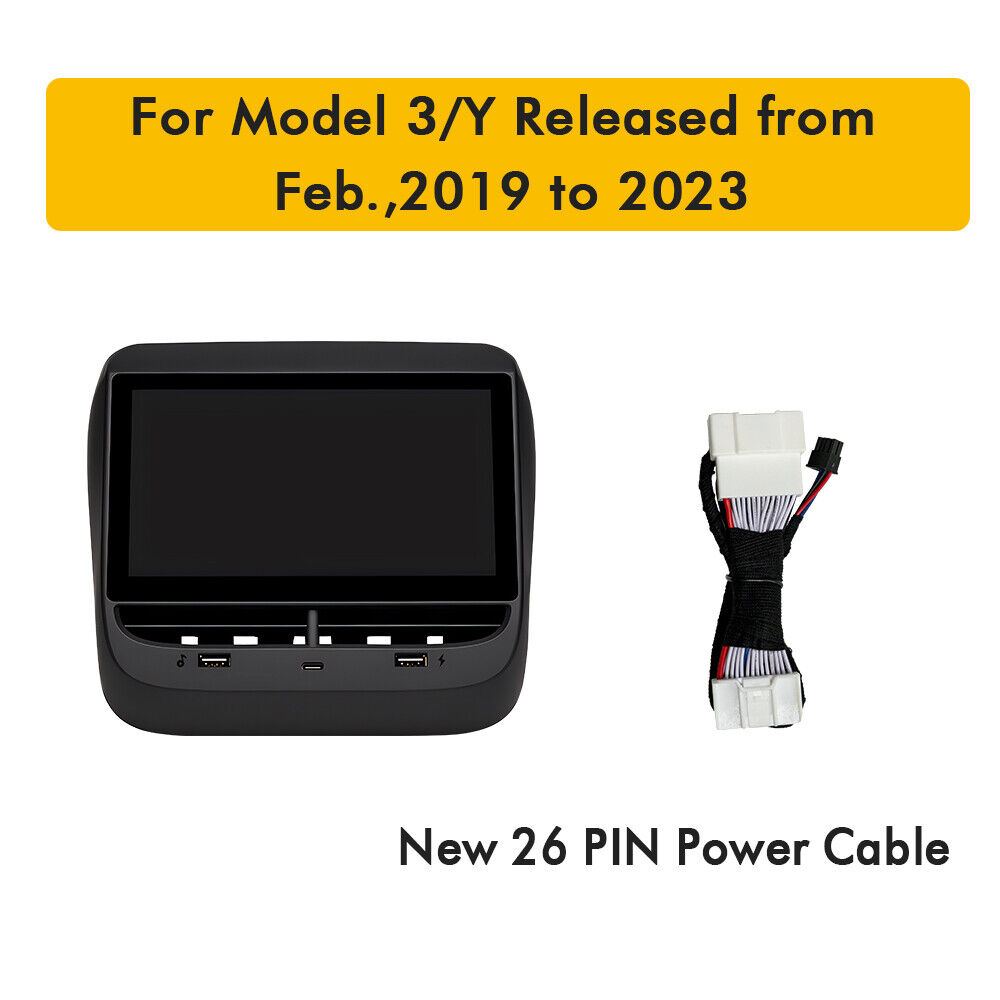 For Tesla Rear Display 7 IPS Screen Model 3 Model Y Accessories Air Conditioner Main image
