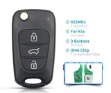 Fits  Kia Rio  433MHz   Complete Transponder Remote Key