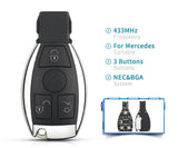 Fits Mercedes BENZ 433MHz  Complete Transponder Remote Key