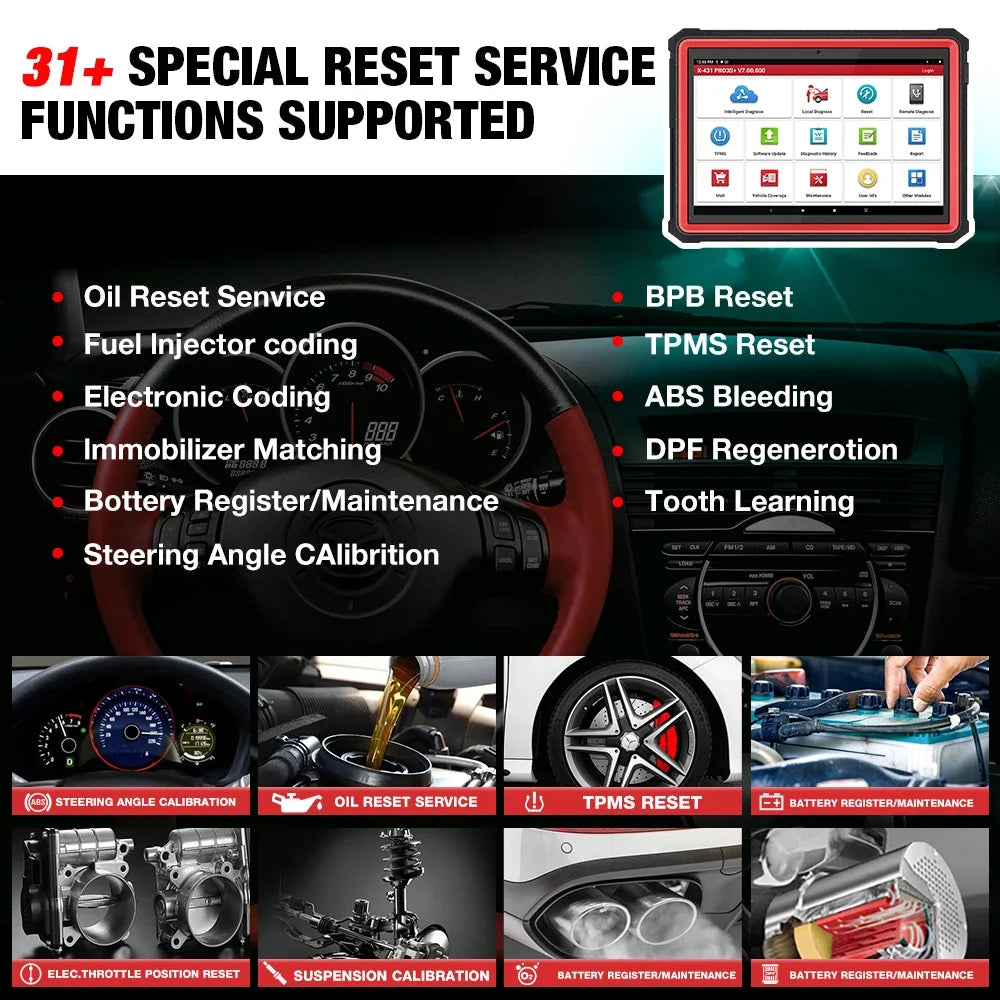 Launch X431 Pro3S V2 Full System Diagnostic Scan Tool Bidirectional 50 Services