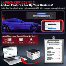 Load image into Gallery viewer, 2026 LAUNCH CRP123E V2.0 OBD2 Scanner ECU Coding Bi-Directional DoIP 38+ Reset
