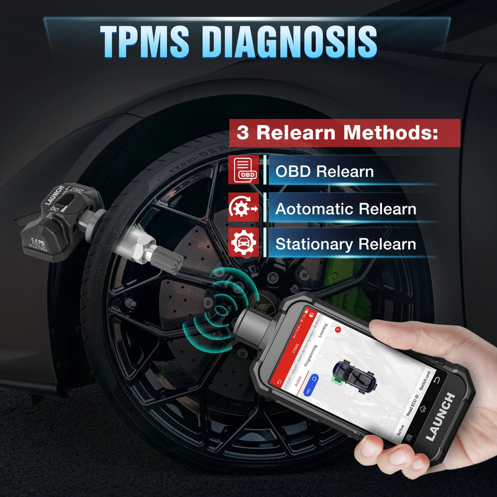 Launch Creader TPMS 5011 V2 Android TPMS OBD2 Scanner Diagnostic Tool 315 433MHz