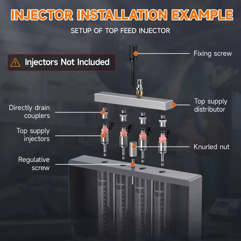Foxwell JT400 GDI/EFI/FSI Fuel Injector Cleaner Machine – 4-Cylinder Heated Ultrasonic Tester