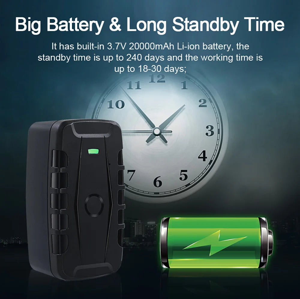 4G Car GPS Tracker Magnetic Long Standby Anti Theft Vehicle Locator Real Tracking