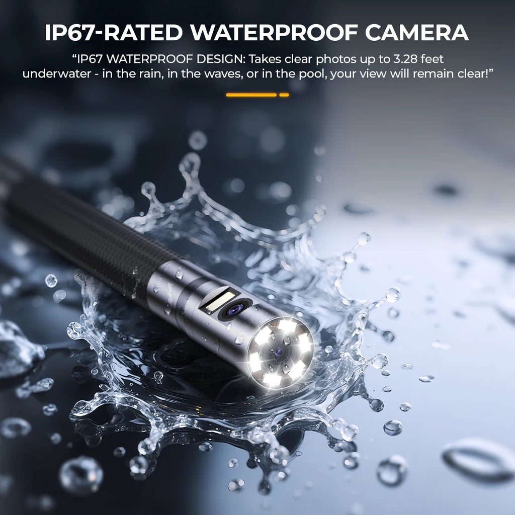 ANCEL AN302 Dual Lens Industrial Endoscope Camera 4 3 Inch Automotive Inspection