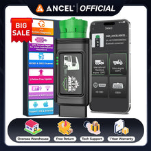 Load image into Gallery viewer, ANCEL HD120 Heavy Duty Truck Scanner Bluetooth DPF Regen Tool for Volvo &amp; Intl