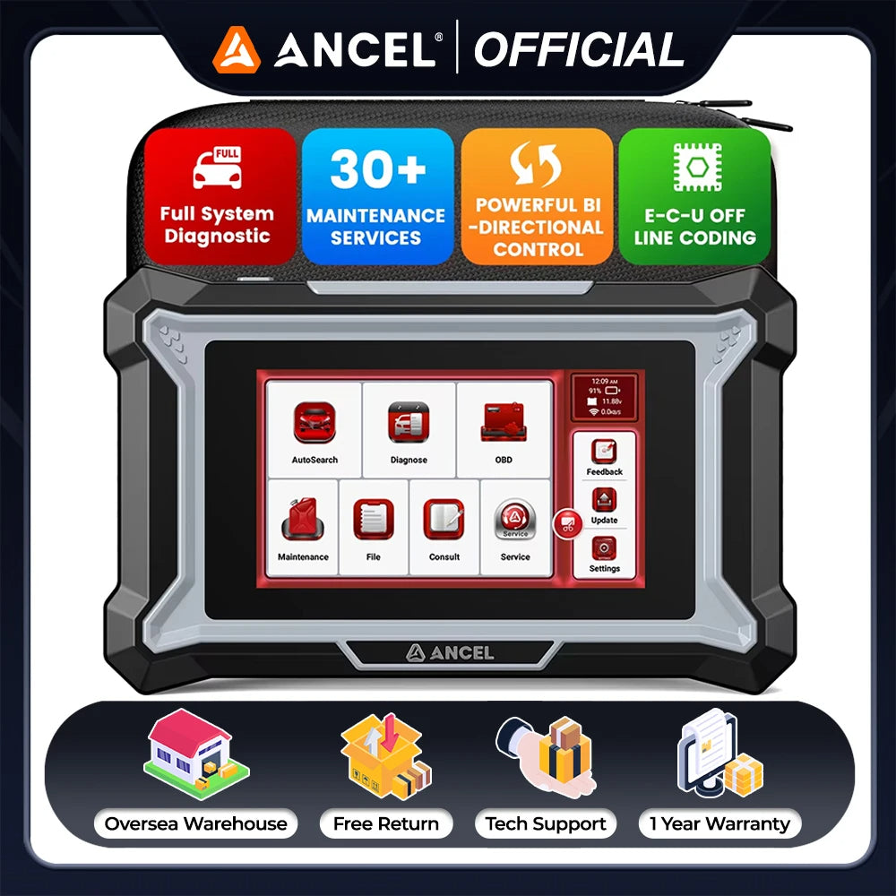 ANCEL DS160 OBD2 Scanner All System Diagnostic Tool 30 Reset ECU Coding Test