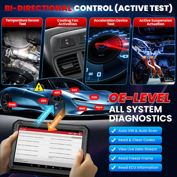 LAUNCH X431 PRO3S+ ELITE PRO5 OBD2 Scan Tool Codes Reader Car Fault Code Scanner