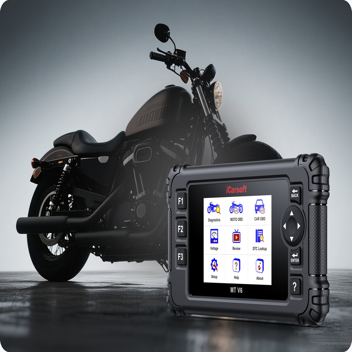 iCarsoft MT V6 Hartford Motorcycle Scooter Diagnostic Scanner ECU Battery Test