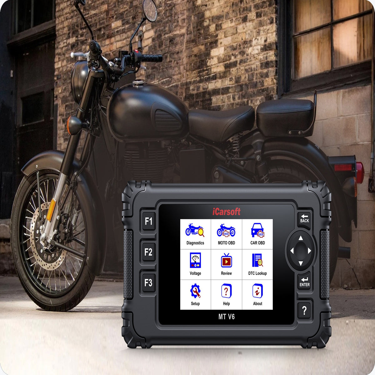 iCarsoft MT V6 Enfield Diagnostic Tool ECU ABS Engine Scan with Real Time Data