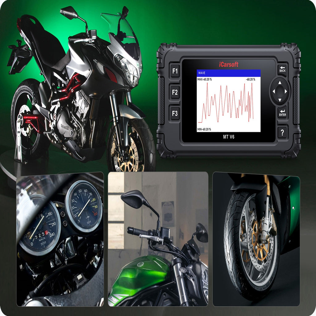 iCarsoft MT V6 Benelli Bike Multi Module Fault Reader ECU ABS Live Diagnostic
