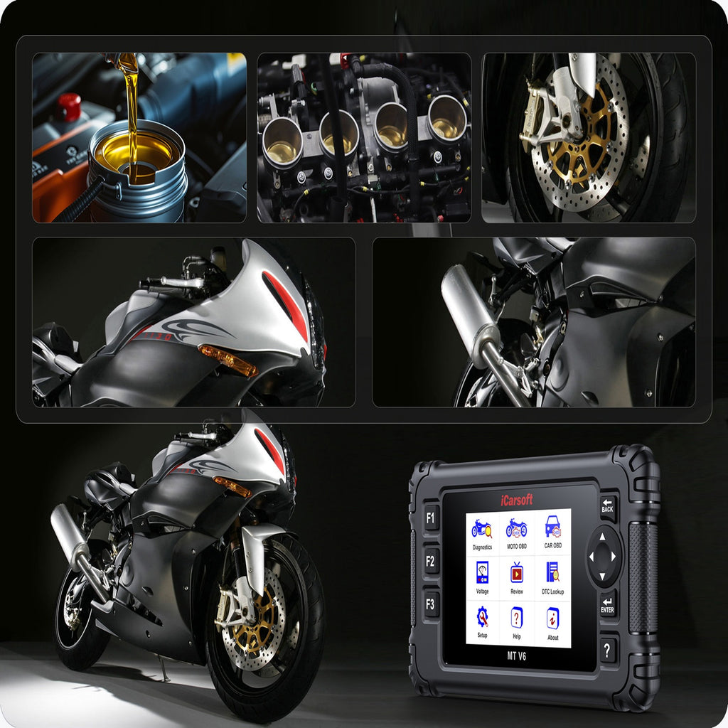 iCarsoft MT V6 Benelli Bike Multi Module Fault Reader ECU ABS Live Diagnostic