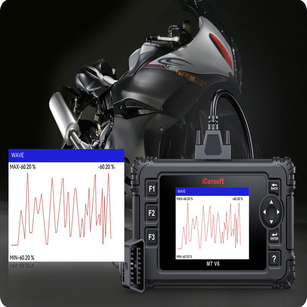 iCarsoft QJ Benelli Motorcycle OBD2 Scanner ECU ABS Engine Coil Fuel Sensor