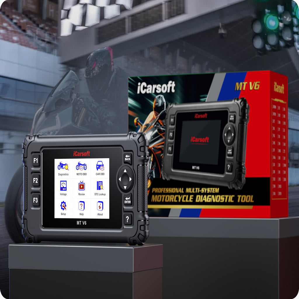 iCarsoft MT V6 Hero Motorcycle Scanner ECU Engine Pressure Voltage Sensor Scaner